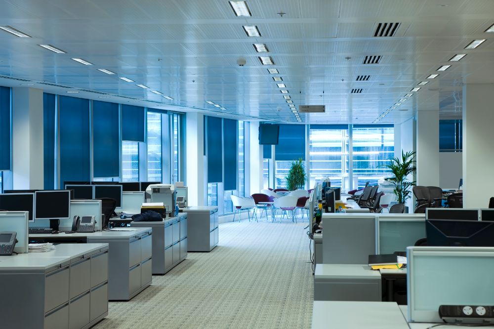 Office data network cabling installation
