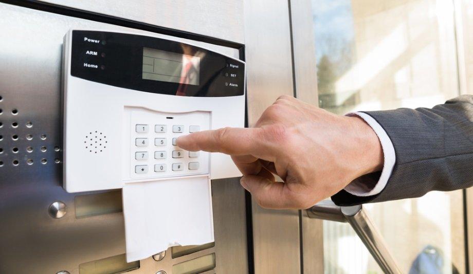 Commercial security alarm keypad