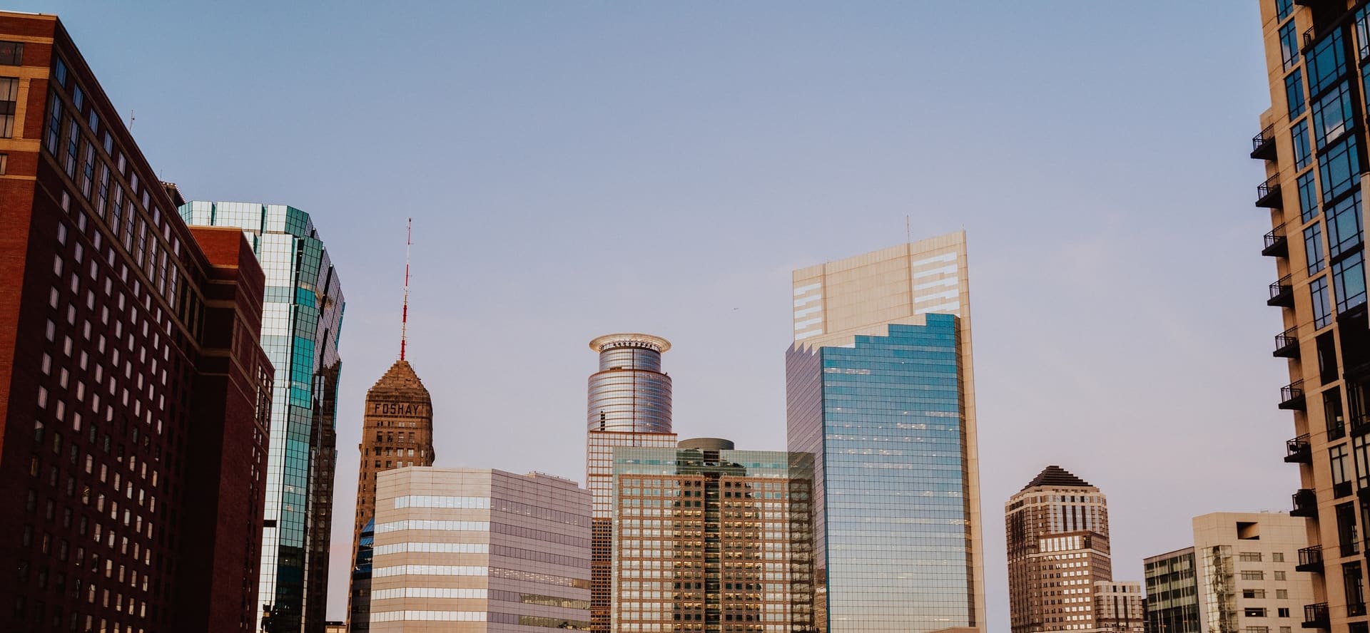 Twin Cities skyline representing commercial security clients