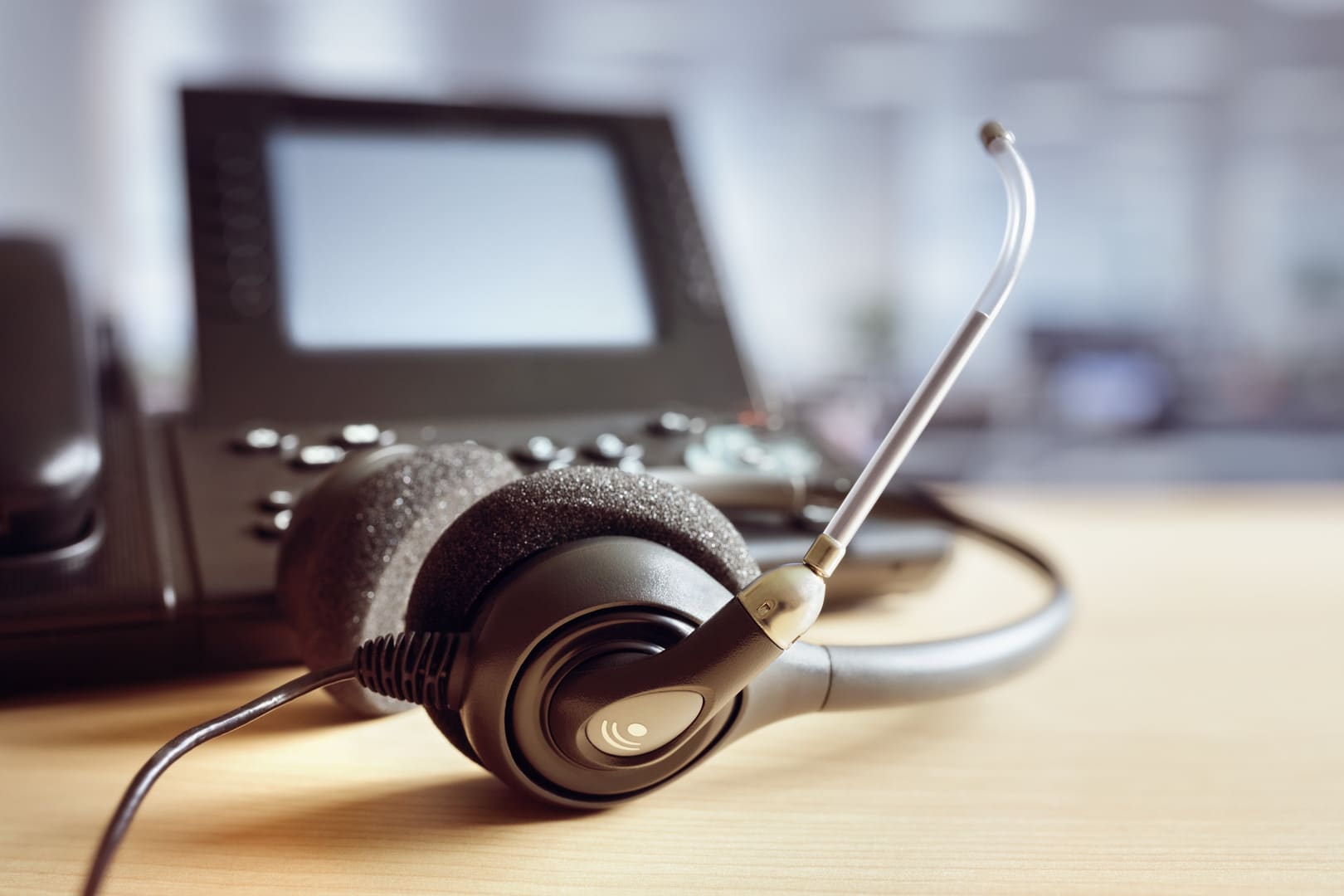 Business VoIP desk phone