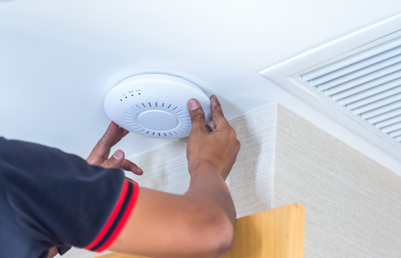 Ceiling-mounted Wi-Fi access point